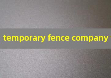 temporary fence company tampa